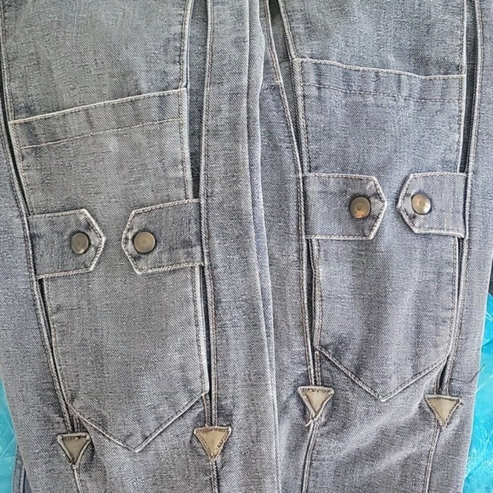 GUESS | GEORGES MARCIANO 80s RARE High Rise Snap Closure Patch Pocket Taper Jean - Picture 13 of 15